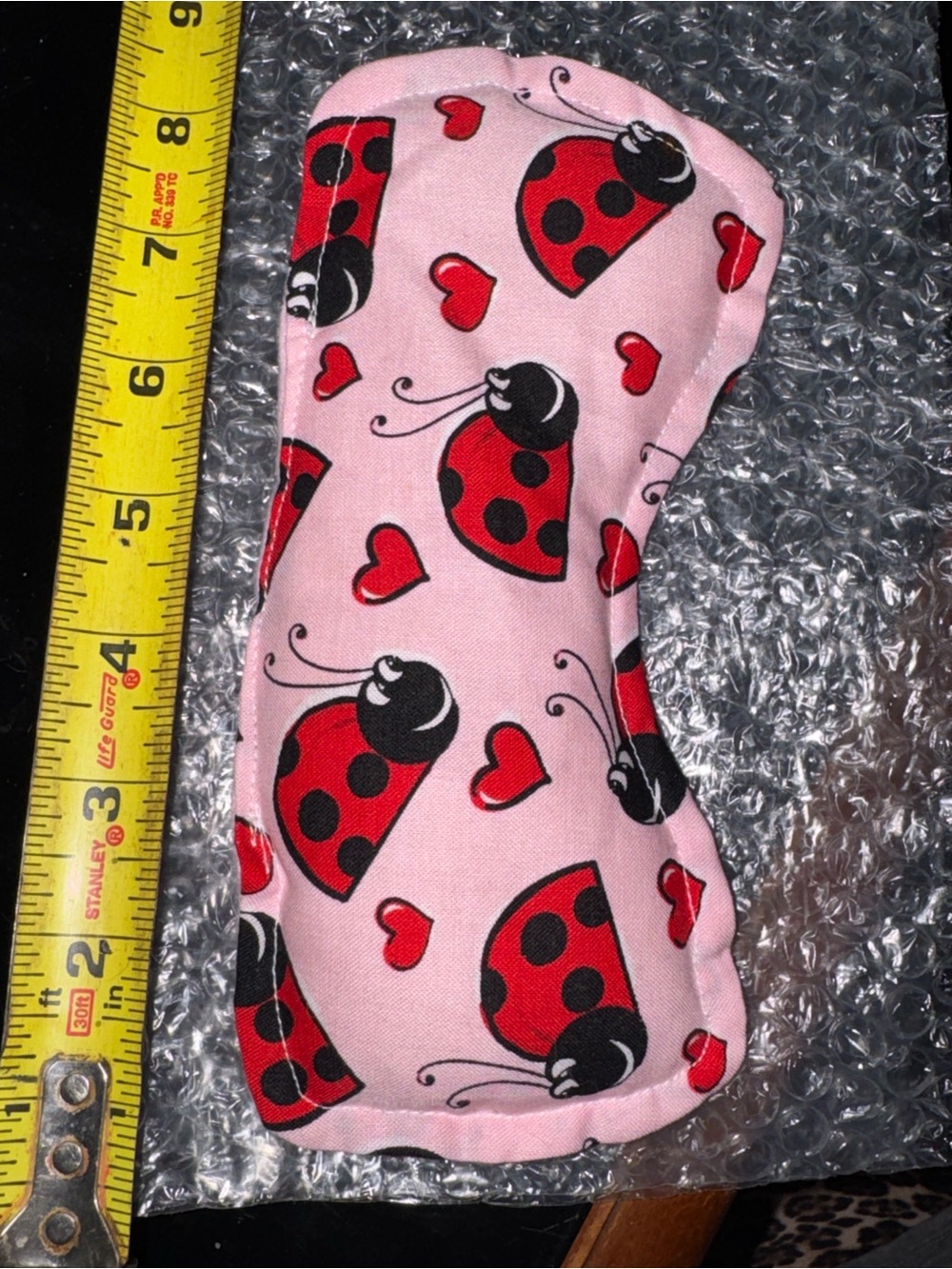 Natural Corn Pink soft Ladybug Eye Mask